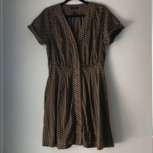 Lands’ End dress with vintage print